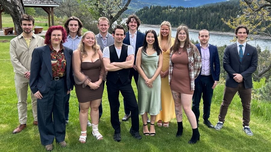 The 2024 cohort of Rural Pre Medicine Program graduates by the banks of the Columbia River