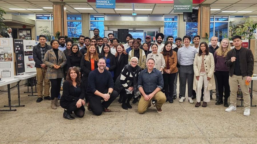 Participants in the 2024 Business Plan Tradeshow at the Castlegar Campus