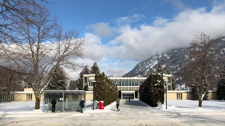 The Castlegar Campus in winter