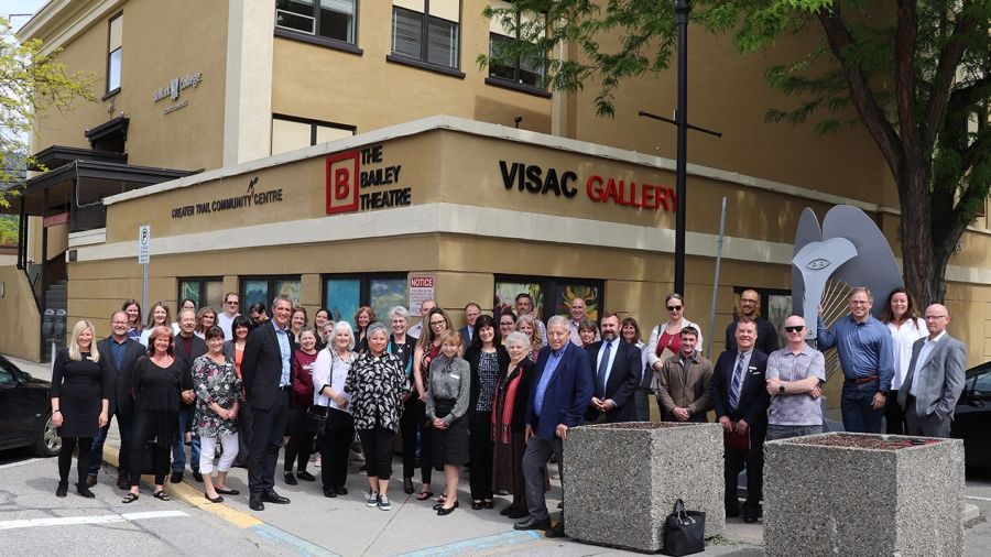 Students and staff were joined by community leaders on June 10 for the announcement that the Regional District of Kootenay Boundary is selling the Greater Trail Community Centre to Selkirk College for $1.