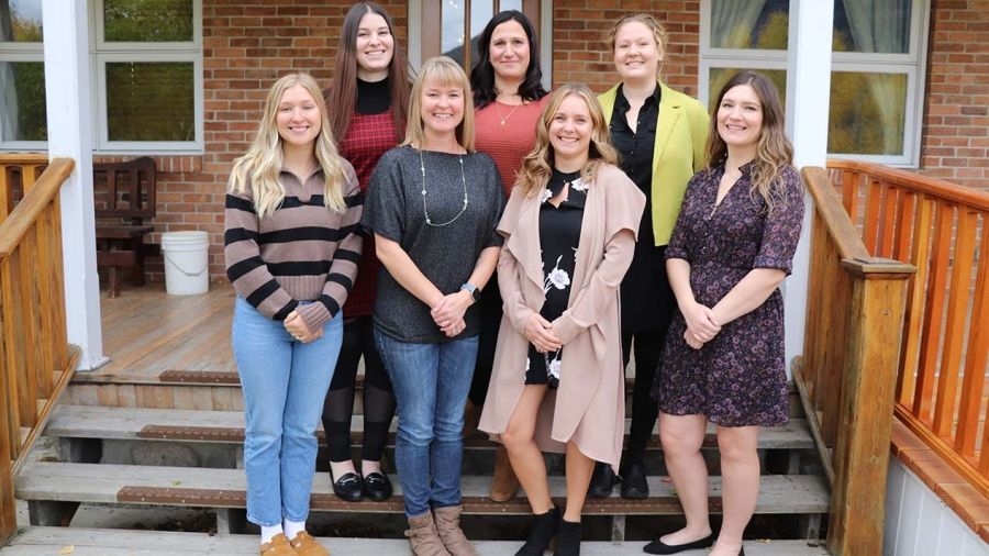 Seven of the eight students who graduated from the Practical Nursing Program program